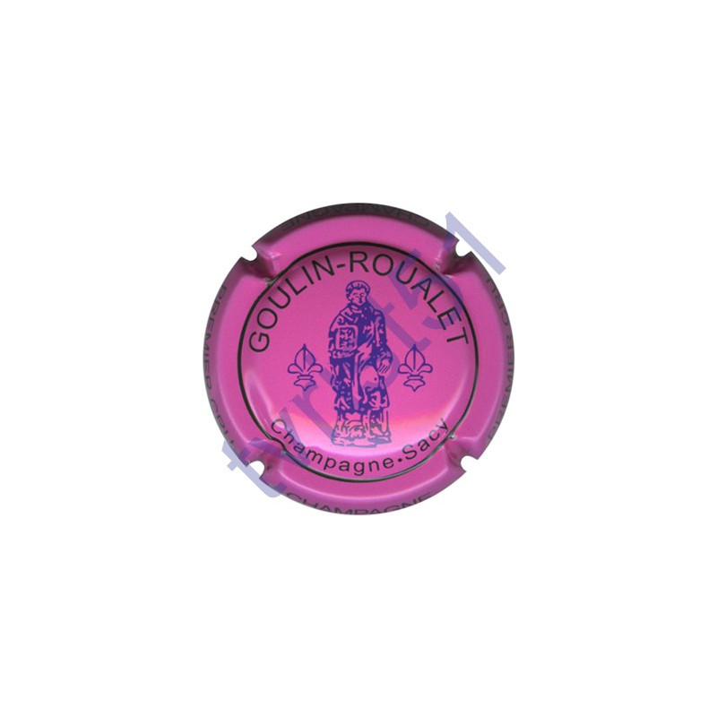 GOULIN-ROUALET n°22 inscription contour rose foncé