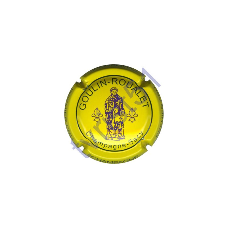 GOULIN-ROUALET n°25 inscription contour jaune