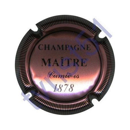 MAITRE n°11 rosé et noir striée