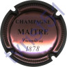 MAITRE n°11 rosé et noir striée