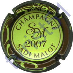 MALOT Sadi n°34l millésime 2007 vert pâle contour marron