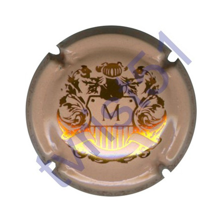 MIGNON Charles : rose pâle et or cuivré