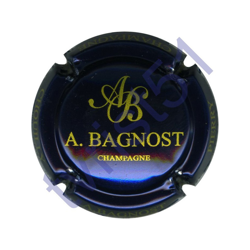 BAGNOST A. bleu-métal et or