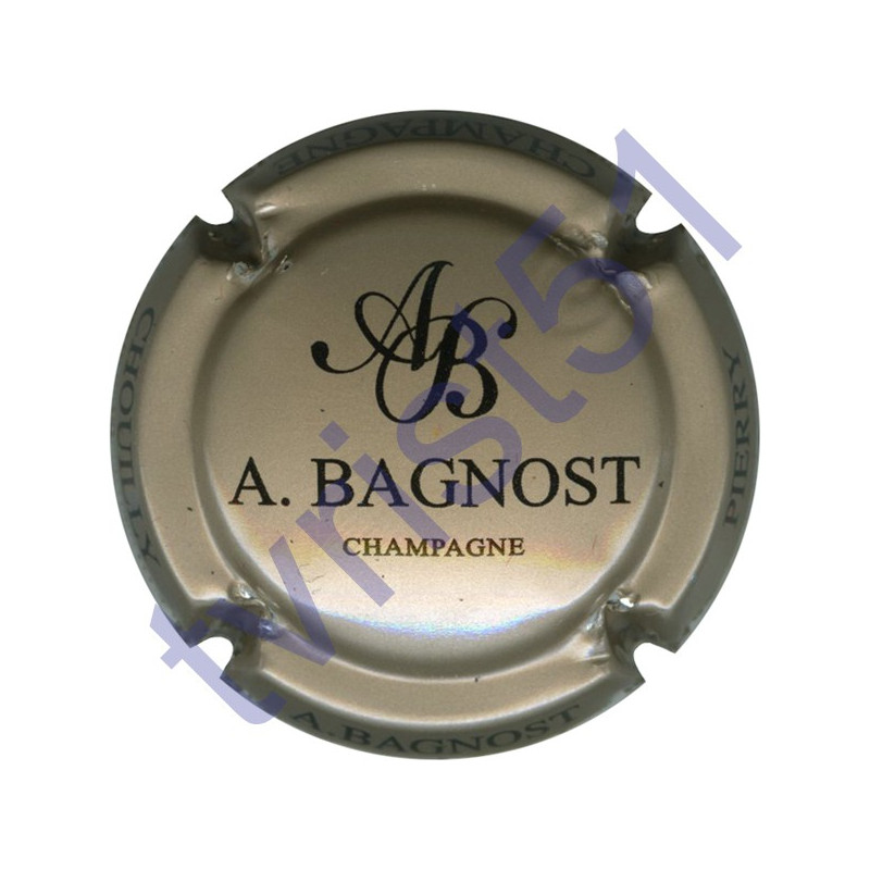 BAGNOST A. greige et noir