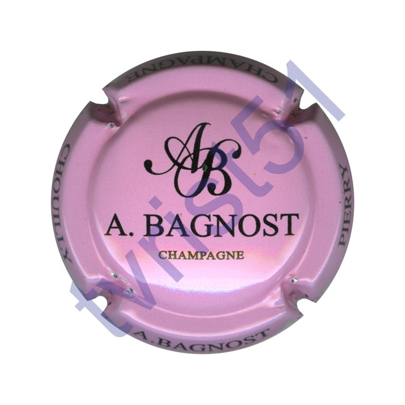 BAGNOST A. rose et noir