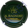 BAGNOST A. vert foncé et or