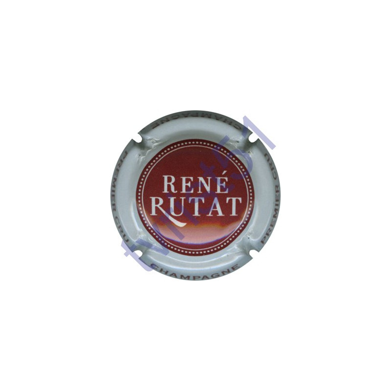 RUTAT René n°08b bordeaux contour blanc