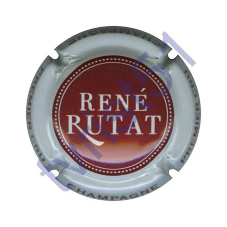 RUTAT René n°08b bordeaux contour blanc