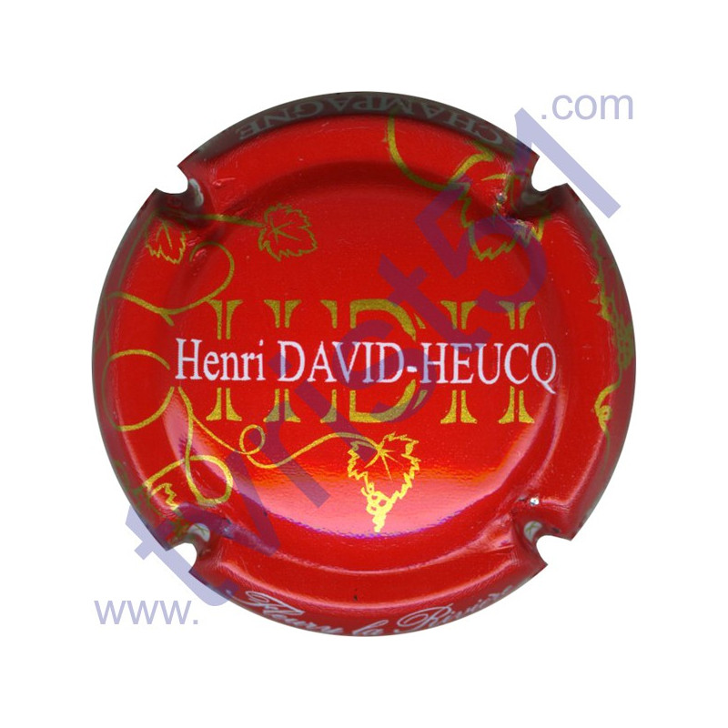 DAVID-HEUCQ Henri : fond rouge