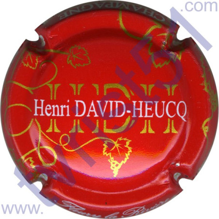 DAVID-HEUCQ Henri : fond rouge
