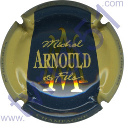 ARNOULD MICHEL n°34 bleu foncé contour crème inscription contour