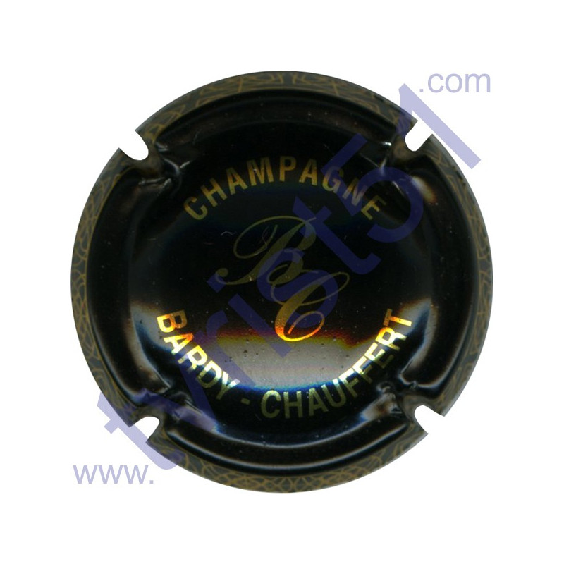 BARDY-CHAUFFERT n°07 noir et or BARDY-CHAUFFERT n°07 noir et or
