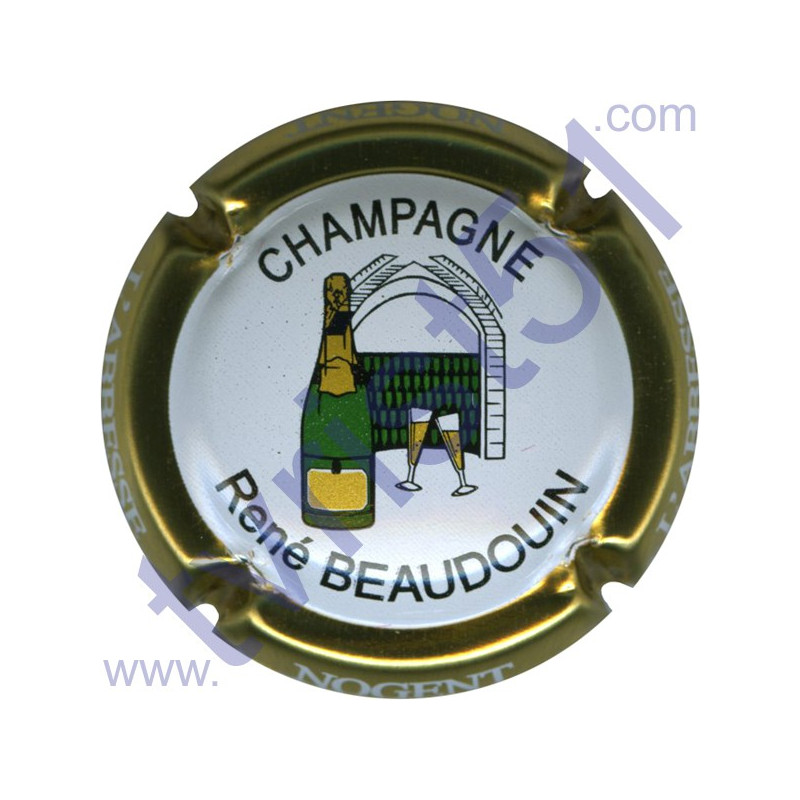 BEAUDOUIN René : contour or pâle