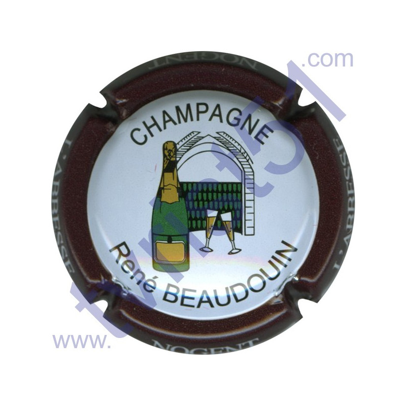 BEAUDOUIN René n°21 contour bordeaux foncé