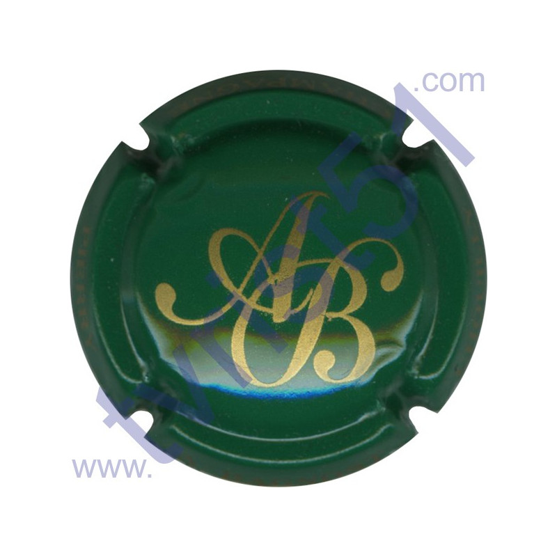 BAGNOST A. n°01 vert et or