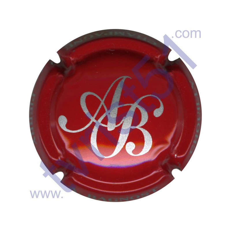 BAGNOST A. n°06 rouge et argent