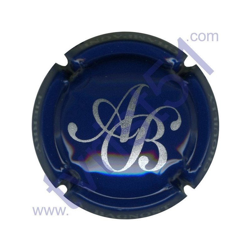 BAGNOST A. n°08 bleu foncé et argent