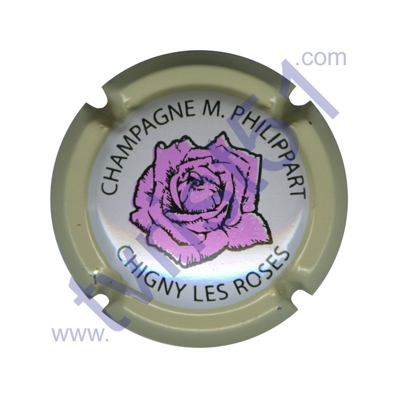 PHILIPPART Maurice n°35 rose contour crème