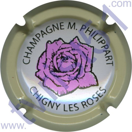 PHILIPPART Maurice n°35 rose contour crème