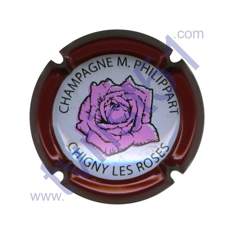 PHILIPPART Maurice n°38 rose contour bordeaux