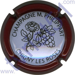 PHILIPPART Maurice n°67e fleur contour bordeaux