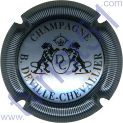 DEVILLE-CHEVALLIER n°15 argent-bleuté et noir striée