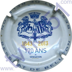 BESSERAT DE BELLEFON n°36 170 ans blanc et bleu 32 mm