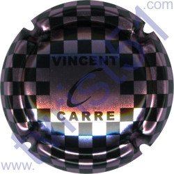 CARRE Vincent n°02 rosé-violacé et noir