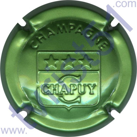 CHAPUY n°05 estampée vert métallisé
