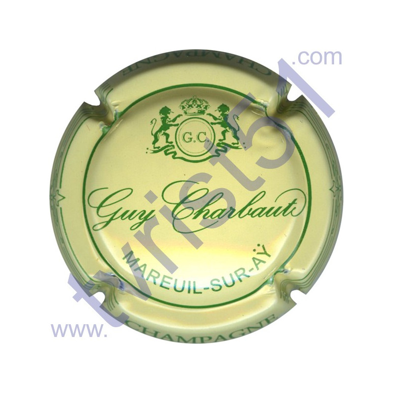 CHARBAUT Guy n°04 crème et vert