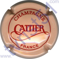 CATTIER : saumon et rouge verso or
