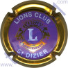 LIONS CLUB : mauve contour or