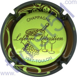 LEFEVRE Sébastien n°10 vert pâle contour marron