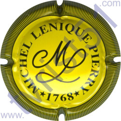 LENIQUE Michel n°10 jaune vif et noir striée