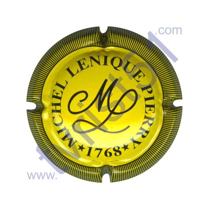 LENIQUE Michel n°10 jaune vif et noir striée