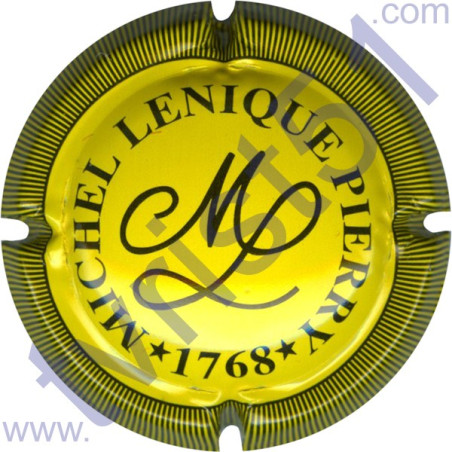 LENIQUE Michel n°10 jaune vif et noir striée