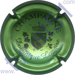 LEMAIRE Dominique n°05 petit blason vert pâle métallisé et noir