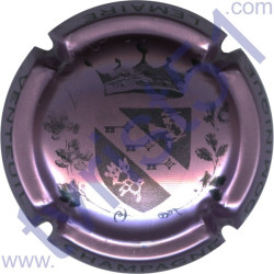 LEMAIRE Dominique n°16 gros blason rosé-violacé et noir