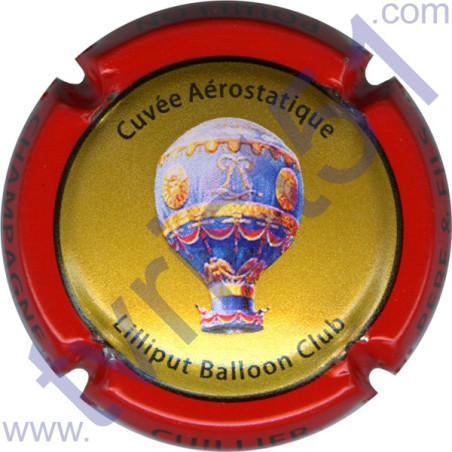 CUILLIER P. & F. n°28b Aérostatique contour rouge