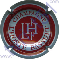 L'HOSTE n°12 argent contour bordeaux