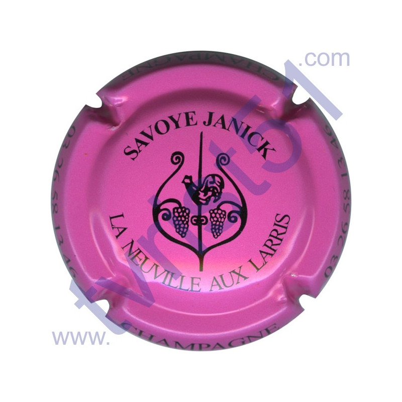 SAVOYE Janick n°15 rose et noir