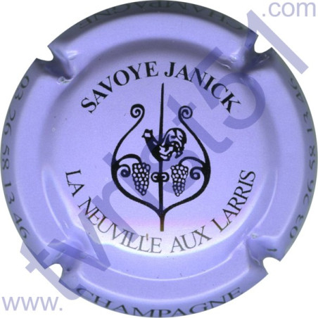 SAVOYE Janick n°16 violet pâle et noir