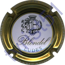 BLONDEL n°32 contour or lettres blanches