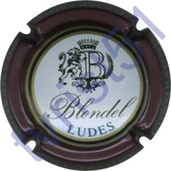 BLONDEL n°33 contour prune lettres argent