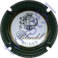 BLONDEL n°34 contour vert foncé lettres blanches