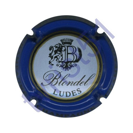 BLONDEL n°36 contour bleu lettres noires