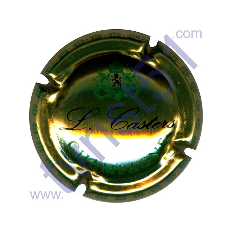 CASTERS L. n°07 or noir et vert