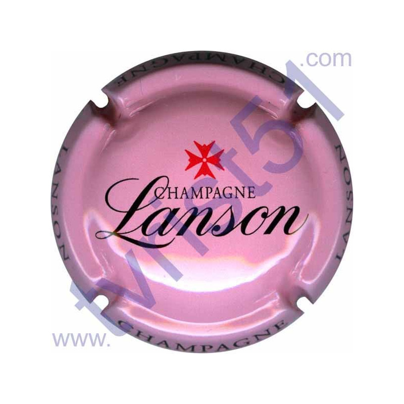 LANSON n°111e fond rose inscription contour