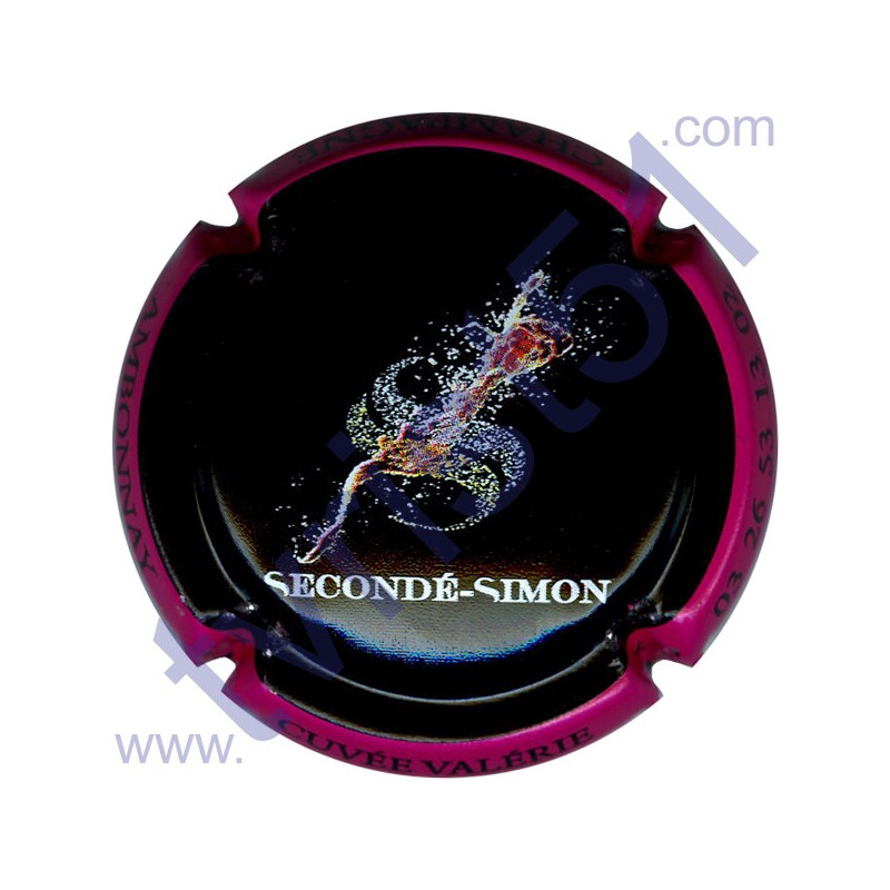 SECONDE-SIMON n°10b noir contour rose