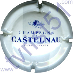 DE CASTELNAU n°07 blanc et bleu barre grise